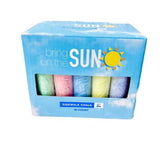 Bring On The Sun 40-Piece Chalk Set for Kids, Ages 3+, Includes Yellow, Blue, Red, Green, and Purple Chalk - Perfect for Kids Chalk Creations and Sidewalk Art