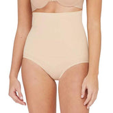 Red Hot by Spanx® Remarkable Results -Waisted Brief – Seamless Underwear for Women – Blended Nylon Cafe Au Lait SM One Size - Like New