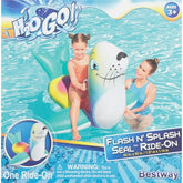 H2O Go! Flash N Splash Seal Inflatable Pool Ride-On Float