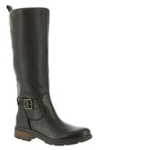 UGG Women's Harrison Tall Fashion Boot, Stout Leather, Black, 9 - Like New