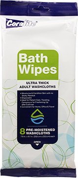 Coralite Bath Wipes 8ct