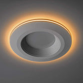 Commercial Electric 4 in. Selectable Integrated LED Recessed Trim Can Light with Night Light Feature 5 CCT 625 Lumens 11 Watts Dimmable - Like New