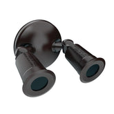 Commercial Electric Twin-Head Bronze Outdoor Flood Light - Like New