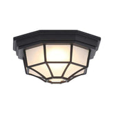 Hampton Bay Exterior Ceiling Light LED Black - Like New