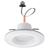 Commercial Electric 6 in. White Integrated LED Recessed Downlight with Nightlight Trim - Like New