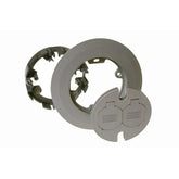 RACO 6299 Round Nonmetallic Cover Kit Two-Lift Lids for 5511 Floor Box, 6.5 in. Dia, Gray