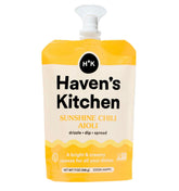Haven's Kitchen, Aioli Sauce, Sunshine Chili Aioli, 1 Pack (13 Servings Total) - Powered Chickpeas and Vegan Wonder Packed - Easy Spicy & Creamy