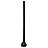 Solus 6-NCASTV-BK 6' Black Surface Mount Aluminum Lamp Post with Cast Aluminum Base & Decorative Cover, Hardware Included, Easy Installation, Corrosion & Weather Resistant - Like New