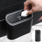 Accmor Car Trash Can with Lid, Mini Auto Dustbin Garbage Organizer with One Roll Plastic Trash Bag, Automotive Garbage Container Bin for Vehicle, Home, Office - Like New