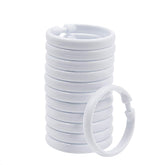 Truly Home 12 Pack Plastic Shower Hooks(White) - Like New