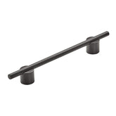 Amerock | Cabinet Pull | Matte Black | 6-5/16 inch (160 mm) Center to Center | Transcendent | 1 Pack | Drawer Pull | Drawer Handle | Cabinet Hardware