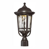 DESIGNERS FOUNTAIN LED34436-ABP Westbrooke Outdoor LED Post Lantern Light, Aged Bronze Patina - Good