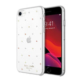 kate spade new york Protective Hardshell Case (1-PC Comold) for Turtle - Pin Dot Gems/Pearls/Clear