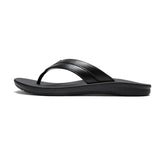 OKABASHI Men's Voyager Flip Flop (Black, 10) | Sculpted Footbed w/Nonslip Grip | Slip Resistant & Waterproof | Sustainably Made in the USA