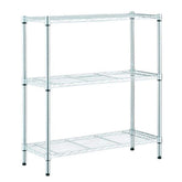 HDX 30.5 in. H x 24 in. W x14 in. D 3-Tier Steel Wire Shelving Unit in Chrome