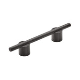 Amerock | Cabinet Pull | Matte Black | 3-3/4 inch (96 mm) Center to Center | Transcendent | 1 Pack | Drawer Pull | Drawer Handle | Cabinet Hardware