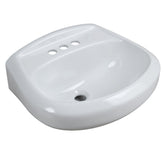 Glacier Bay F-500-4W Petite Aragon 8-3/8 in. Pedestal Sink in White - Like New