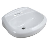 Glacier Bay F-500-4W Petite Aragon 8-3/8 in. Pedestal Sink in White - Like New