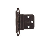 Amerock BPR3417ORB 3/8" (10 mm) Inset Non Self Closing Face Mount Cabinet Hinge Oil Rubbed Bronze Finish - Pair