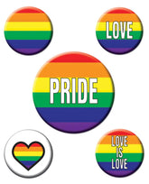 Beistle Rainbow Party Buttons