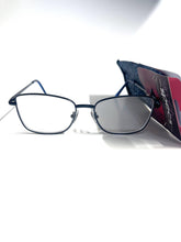 Foster Grant Simply Specs reading glasses metal blue VRL2102. +2.50