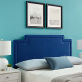 Modway Transfix Performance Velvet Twin Headboard in Navy - Like New