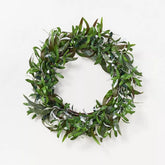 26" Artificial Olive Leaves Wreath Green - Threshold designed with Studio McGee