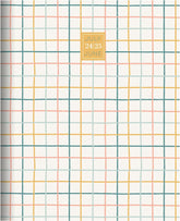 TF PUBLISHING July 2024 - June 2025 Graph Paper Medium Monthly Planner - 2 Page Spreads with Extra Large Calendar Grids and Planning Prompts - 12 Month Academic Planner 2024-2025 - 6.5 in x 8 in