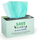 AYOTEE Compostable Trash Bags 8 Gallon Trash Bags Drawstring, 74 Count Tear-Free Drawstring Trash Bags 8 Gallon Garbage Bags, Unscented Biodegradable Bags Medium Trash Bags for Kitchen Bathroom Office