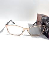 Foster Grant Simply Specs Jocelyn premium reading glasses rose gold metal +3.25