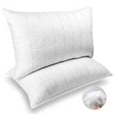 NEIPOTA Bed Pillows Queen Size - Premium Down Alternative Cooling Bedding 20 x 30 White, Sleeping Pillow for Back, Stomach or Side Sleepers - Like New