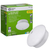 Motion Sensor Motion Controlled Lighting 7 in. Round White 60 Watt Equivalent Integrated LED Flushmount