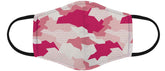 American Mask Group 2-Pack Reusable Washable Kids Cloth Face Masks - Unisex Face Covering with Adjustable Ear Loops - Dual Layer 100% Cotton - Soft & Breathable Fabric Face Mask - Pink Camo