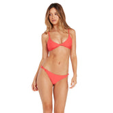 Volcom Women's Simply Seamless Hipster Swimsuit Bikini Bottom (Regular & Plus Sizes), Pistol Punch, X-Large - Like New