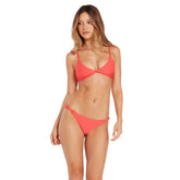 Volcom Women's Simply Seamless Hipster Swimsuit Bikini Bottom (Regular & Plus Sizes), Pistol Punch, X-Large - Like New