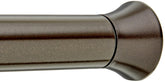 Amazon Basics Tension Curtain Rod, Adjustable 36-54" Width - Bronze, Classic Finial - Like New