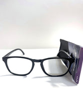 Foster Grant Simply Specs Reading Glasses solid black VRM2009. +1.25
