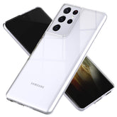 NALIA Clear Cover Compatible with Samsung Galaxy S21 Ultra Case, Transparent Protective See Through Silicone Bumper Slim Mobile Phone Coverage, Ultra-Thin Shockproof Crystal Gel Rugged Back Phonecase