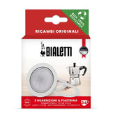 Bialetti Spare Parts, Includes 3 Gaskets and 1 Plate, Compatible with Moka Express, Fiammetta, Break, Happy, Dama, Moka Melody, Alpina, Moka Timer and Rainbow (3/4 Cups) - Like New