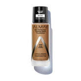 Almay Skin Perfecting Comfort Matte Foundation, Hypoallergenic, Cruelty Free-Fragrance Free, Dermatologist Tested Liquid Makeup, Warm Almond