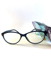Foster Grant simply Spex reading glasses, VRL2003 in navy color with case and Chain oval shape +2.50