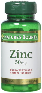 Nature's Bounty Zinc 50 mg Caplets 100 ea