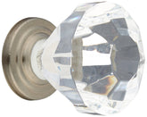 Amerock Corp 14303G10 1.25 in. Knob Crystal, Satin Nickel