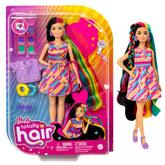 Barbie Totally Hair Doll, Heart-Themed with 8.5-inch Fantasy Hair & 15 Styling Accessories (8 with Color-Change Feature)