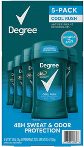 Degree Men Dry Protection Antiperspirant, Cool Rush (2.7 oz, 5 pk.)