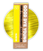 Good Dye Young Streaks and Strands Semi Permanent Hair Dye (Glow On Yellow) – UV Protective Temporary Hair Color Lasts 15-24+ Washes – Conditioning Yellow Hair Dye – PPD free Hair Dye - Cruelty-Free & Vegan Hair Dye