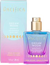 Pacifica Beauty, Dream Moon Spray Perfume, Pink Rose, Sandalwood, Patchouli Notes, Womens Fragrance, Natural & Essential Oils, Clean Fragrance, Vegan & Cruelty Free - Like New