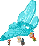 Fisher Price DC League of Super-Pets Invisible Jet Case Mini Figure 5-Pack