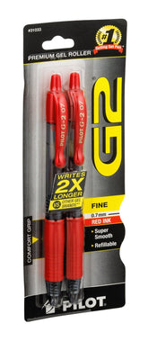 Red Fine Point G2 Retractable Pen
