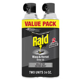 Raid Wasp & Hornet Killer Spray, Bug Killer Kills the Entire Nest For Insects 14 Oz, 2 Count